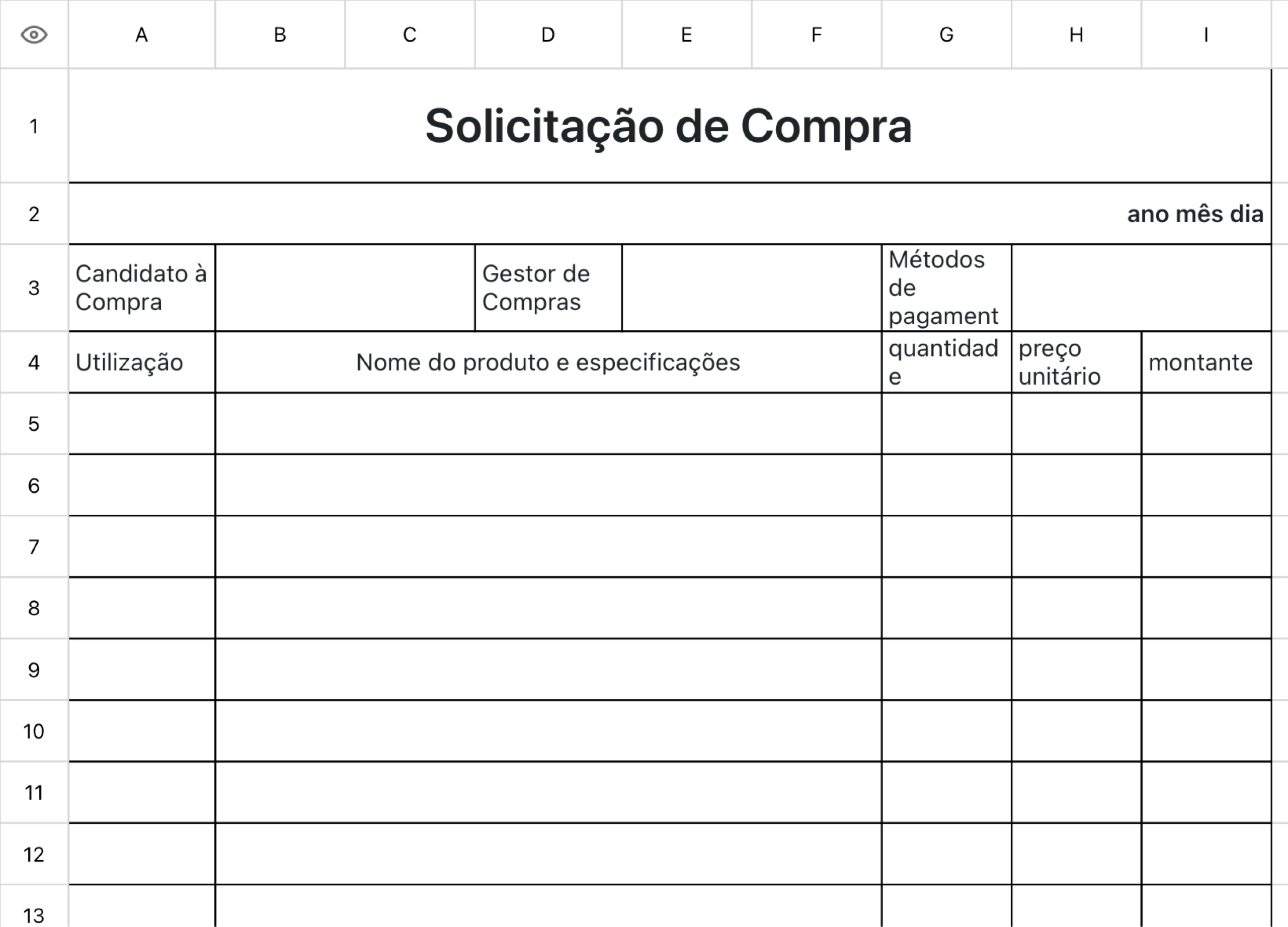 Solicitação de Compra
